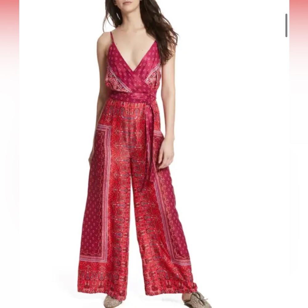 Free People Cabbage Rose Jumpsuit